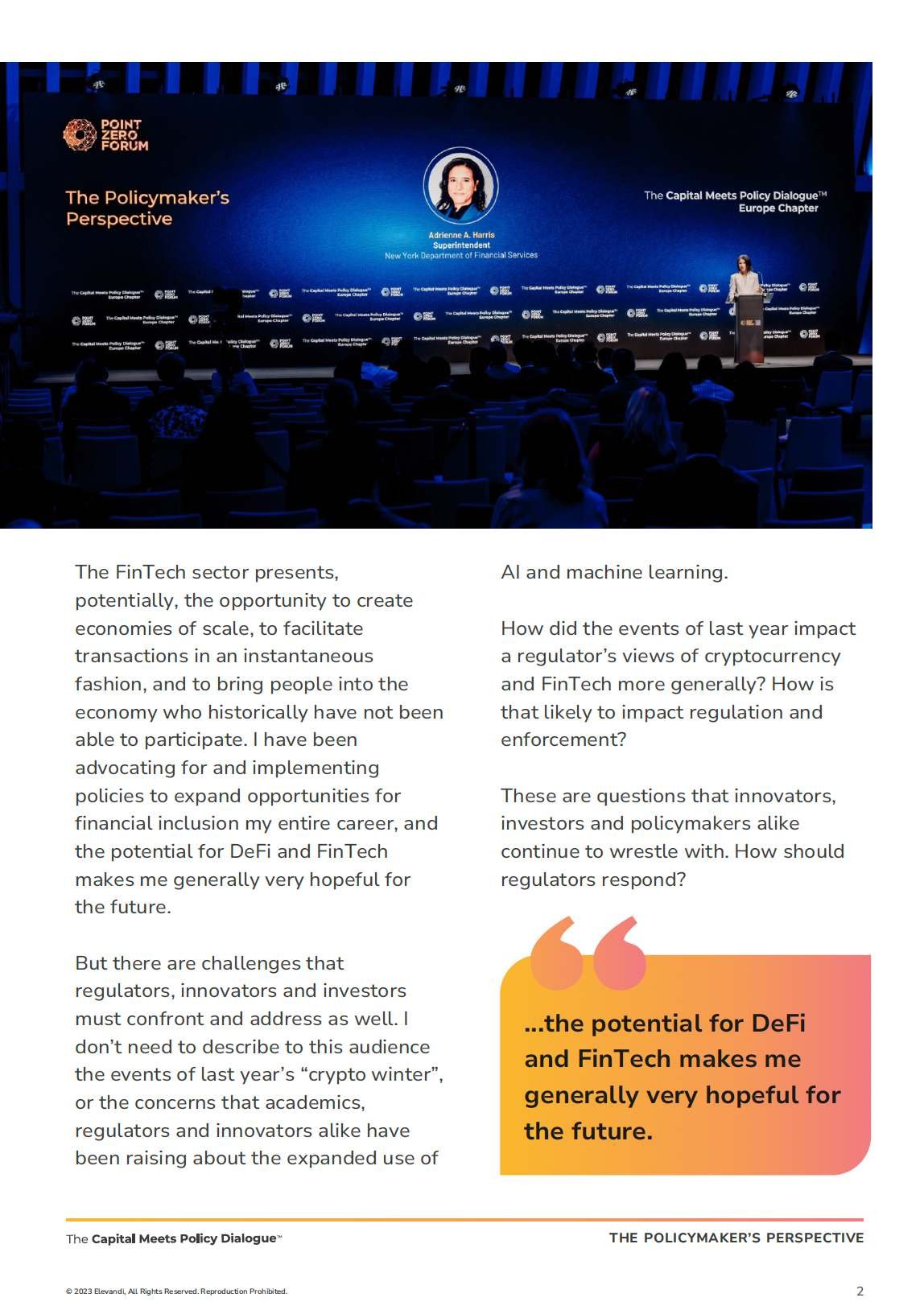 The Policymakers Perspective - The Capital Meets Policy Dialogue - Zurich, June 2023_p2